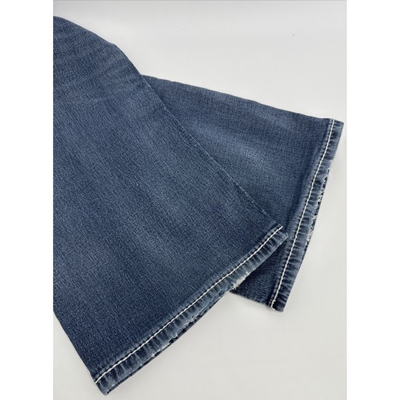 BKE Jake Jeans Men 32S Blue Bootcut Double Stitching Embroidered Pockets Denim - Picture 13 of 13